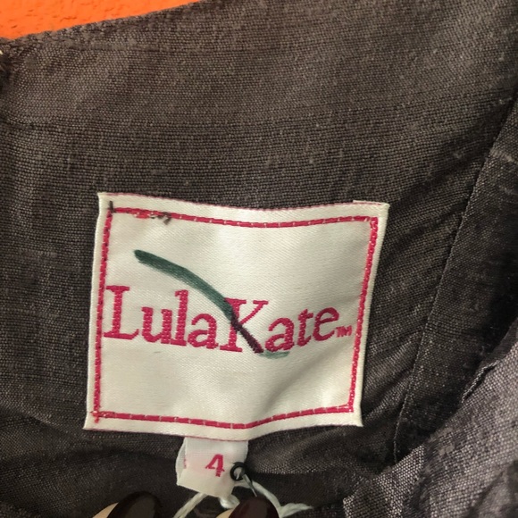 Vintage Raw Silk Anthropologie Lula Kate Dress - Picture 7 of 15